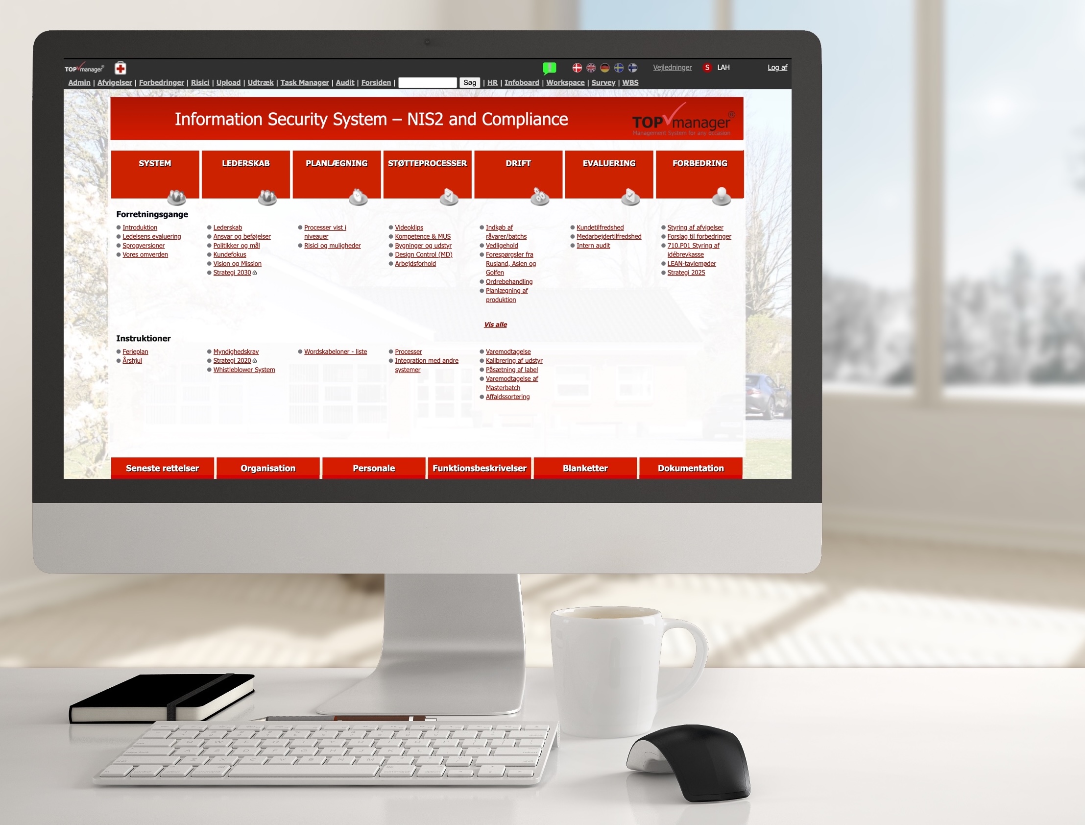 Ledelsessystem til ISO standarder – få struktur, overblik og ro i maven med TOPmanager® Ledelsessystem til ISO standarder – få struktur, overblik og ro i maven med TOPmanager®